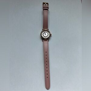 Coach Rose Gold Watch with Pink leather Strap